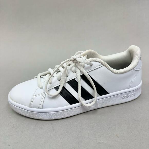 Adidas Grand Court Sneakers in Cloud White / Core Black Men's Size 8 - Picture 1 of 16